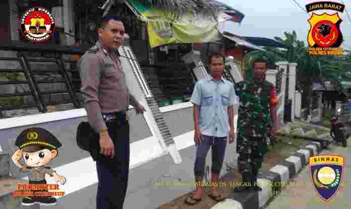 Sinergitas Bhabinkamtibmas dan Bhabinsa Desa Tangkil