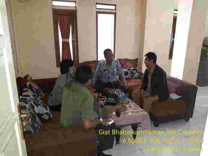 Kapolsek Ciampea Beserta Muspika Melaksanakan Sambang Desa.