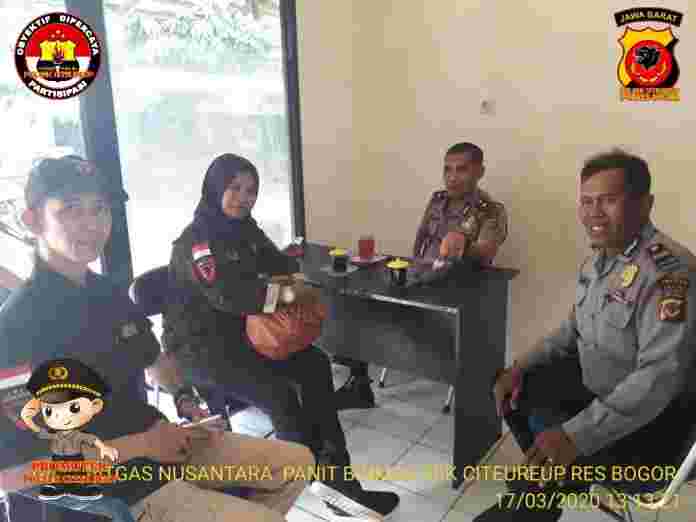Kapolsek Citeureup KOMPOL MUHTAROM, S. E menerima kunjungan KBPPP Sektor Citeureup