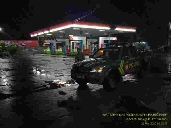 Kegiatan Patroli malam personil Polsek Ciampea.